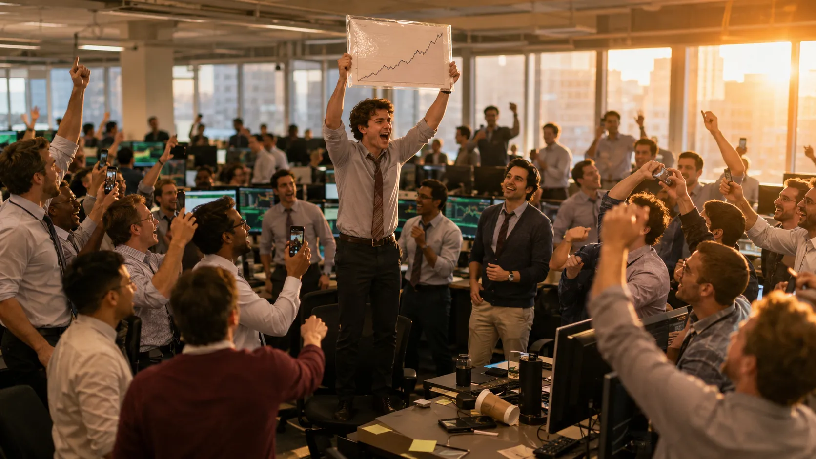Bitcoin Storms Past $70,000 in July, Torching the 1.3% Nobody Booked — AI-generated photograph · Fictional scene — no real people depicted