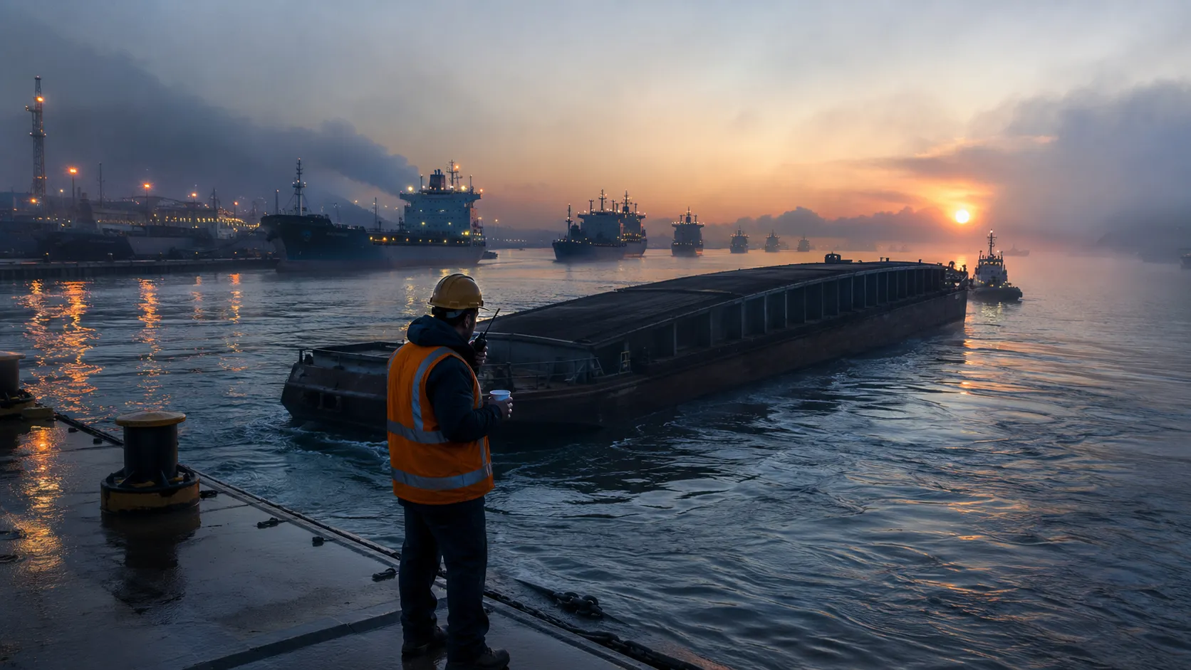 WTI Crude Rips to $105, and Nobody Bet On It — AI-generated photograph · Fictional scene — no real people depicted